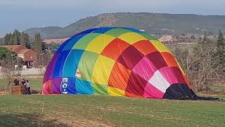 langsame Landung eines Heißluftballons  Ballon  Viajes Experiencias  Trip [upl. by Llenna]