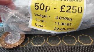 50p Hunt 98 Book 2 Birmingham Sealed Bags 31724 [upl. by Swerdna]