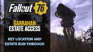 Fallout 76  How to access Garrahan Estate Minigun and a Wendigo [upl. by Eitsirhc]