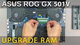 Asus ROG Zephyrus GX501 RAM Upgrade and Install  Your StepbyStep DIY Guide [upl. by Chapman605]