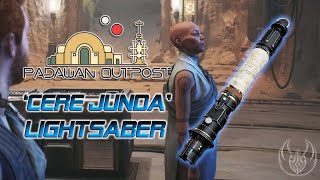 Cere Junda Lightsaber from Padawan Outpost Review [upl. by Sikko]