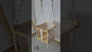 I finally made a new project 💫 macrame swing cradle bassinet handmade diy kidsroomdecor gift [upl. by Witty22]