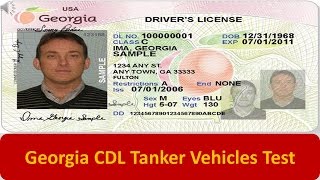 Georgia CDL Tanker Vehicles Test [upl. by Saltzman]