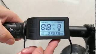 Bafang ebike display 500S for 8 fun mid drive motor [upl. by Nesnej]