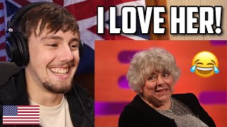 American Reacts to Miriam Margolyes on Graham Norton [upl. by Aydni]