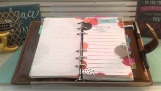 Sugar Paper Planner amp Personal Filofax Malden Part 2 of Fall 2015 Planning System [upl. by Yarazed]