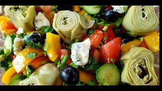 Salade Dartichauts Simple avec une bonne Vinaigrette [upl. by Camellia999]