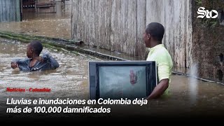 Lluvias e inundaciones en Colombia deja más de 100000 damnificados [upl. by Dnaltiac544]