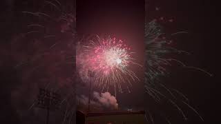 Fireworks at the Lake Erie Crushers game taylorswift baseball shorts [upl. by Atelahs]