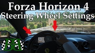 Forza Horizon 4 Steering Wheel Settings  Force Feedback FFB For Cruising And Racing Like A Boss [upl. by Flin]