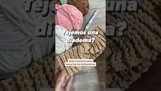 Tutorial diadema turbante tejida a crochet [upl. by Ailehs]