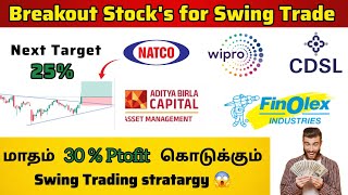 Breakout Stocks For swing trading  இந்த மாதிரி trade பண்ணுங்க 👈 [upl. by Bentlee]