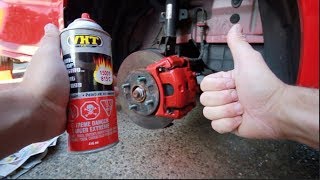 How To Paint Brake Callipers THE EASY WAY [upl. by Homovec]