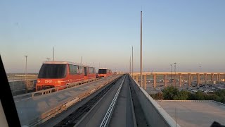 Dallas Fort Worth Airport DFW Full Loop of Skylink Tram Ride Between All Terminals [upl. by Coraline]