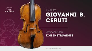 Violin by Giovanni Battista Ceruti Cremona c 1800 [upl. by Ekaj]