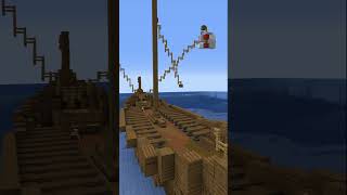 Minecraft Viking Longboat Ship Build Timelapse [upl. by Ressler]