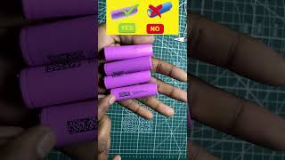 Original vs duplicate lithium ion battery18650 batteryReal VS Fake Battery viralvideo [upl. by Ridglee]