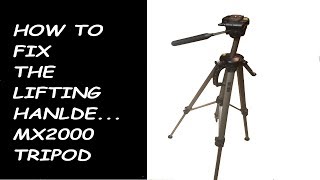 How to Fix your Tripods Camera Elevation Crank Handle Mechanism MX2000 [upl. by Fisher801]