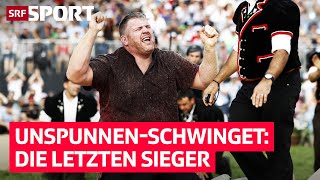 Von Abderhalden bis Stucki Die letzten 4 Sieger am UnspunnenSchwinget  SRF Sport [upl. by Einohpets971]