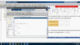 Interpolación lineal con MATLAB [upl. by Yslehc]