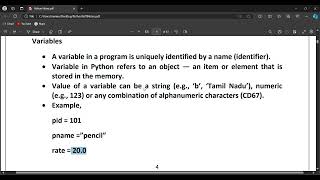 Python Variables Tamil [upl. by Enibas]