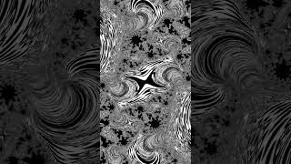 Psychedelic Hypnotic Groovy Abstract Digital Monochrome Black and White Fractal Animation [upl. by Mair191]