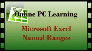 Excel Tutorial  Named Ranges are Formula Boosters  Excel Named Ranges [upl. by Hendel616]