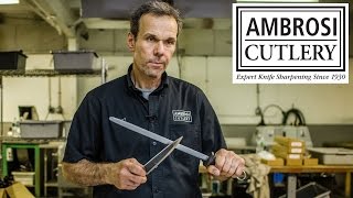 How To Sharpen A Knife by Knife Sharpening Expert Robert Ambrosi [upl. by Lorant977]