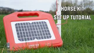 How to Setup a Solar strip grazing energiser Cheetah Solar Cub [upl. by Keane]