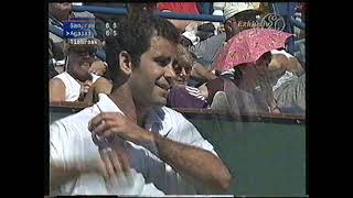 TENNIS INDIAN WELLS FINAL 2001 SAMPRAS vs AGASSI DE [upl. by Meerak]