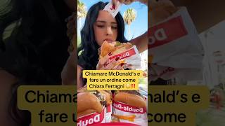 Così buono 😍🔥scherzo mukbang mcdonalds mangiare scherzodimangiare memes chiaraferragni [upl. by Eseuqram]