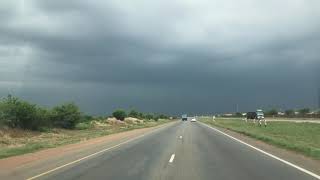 Driving South Africa  Potchefstroom into a thunder storm [upl. by Howlan]