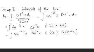 Group III Solvable Group of Trigonometric Integrals [upl. by Mihcaoj580]