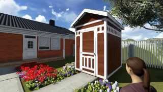 6 X 8 Gable Storage Shed Plan [upl. by Pitt888]