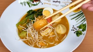 EASY LAKSA RECIPE  Making LAKSA from Scratch [upl. by Fidel]