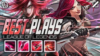 KATARINA MONTAGE 12  BEST PLAYS  Ez LoL Plays [upl. by Poliard]