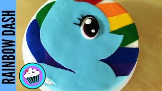 How to make Rainbow Dash Cake  Pinch of Luck [upl. by Akemat]