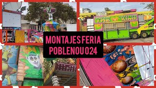 Montajes feria de atracciónes del Poblenou Barcelona [upl. by Davie]