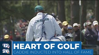 Iconic Augusta National caddie joins Black Golf Hall of Fame [upl. by Anihpled244]