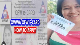 ofw ecard inaply ko sa online tapos Ng vacation ko pic up ko sa owwa San Fernando pangpangga2024 [upl. by Ytima]