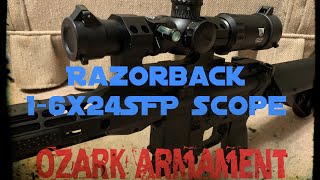 Razorback 16x24SFP Rifle Scope  Ozark Armament [upl. by Tewell]