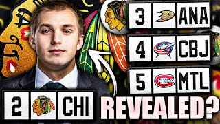 CHICAGO BLACKHAWKS 2ND OVERALL PICK REVEALED [upl. by Rehpotsyrk596]