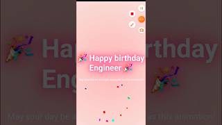 Stylish Happy Birthday Animation with Glowing Text amp Confetti 🎉  HTML CSS JS [upl. by Etnomaj416]