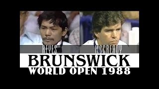 Efren Reyes vs Keith McCready Brunswick World Open 1988 [upl. by Ynej]