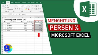 Cara Menghitung Persen di Excel  Rumus Persentase   Belajar Excel [upl. by Airual]