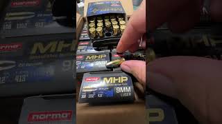 Norma MHP 9mm Cant beat 200 rounds for 80 shorts fyp trendingshorts trending viral gun ammo [upl. by Elsilrac]