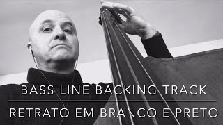 Retrato Em Branco E Preto in G minor Bass Line Play Along Backing Track [upl. by Agrippina]