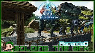 Base Building Kibble Dinosaur Extension Soloing the Ark Ascended 43 [upl. by Htebazie193]