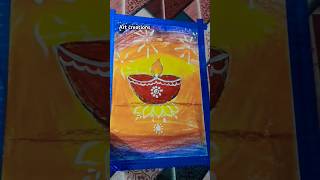 Diwali drawing with colours l Easy drawing ideas for Diwali subscribe shortsvideo trending [upl. by Aia]