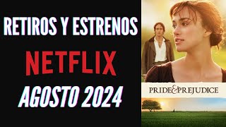 Recomendando retiros y estrenos de Netflix  Agosto 2024 [upl. by Hardy]